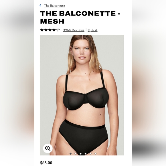 CUUP "Balconette" mesh bra, clay color, size 38E - NEW - Picture 10 of 10